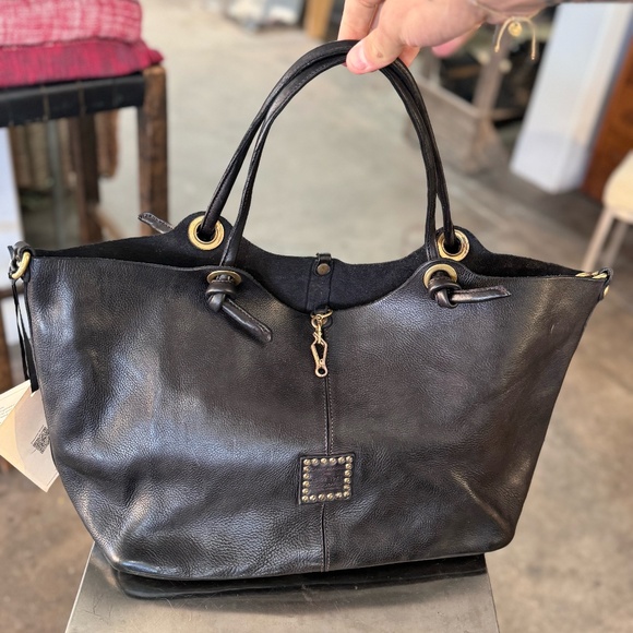 Black Campomaggi Grande Shopping Vacchetta Shoulder Bag - Picture 1 of 4